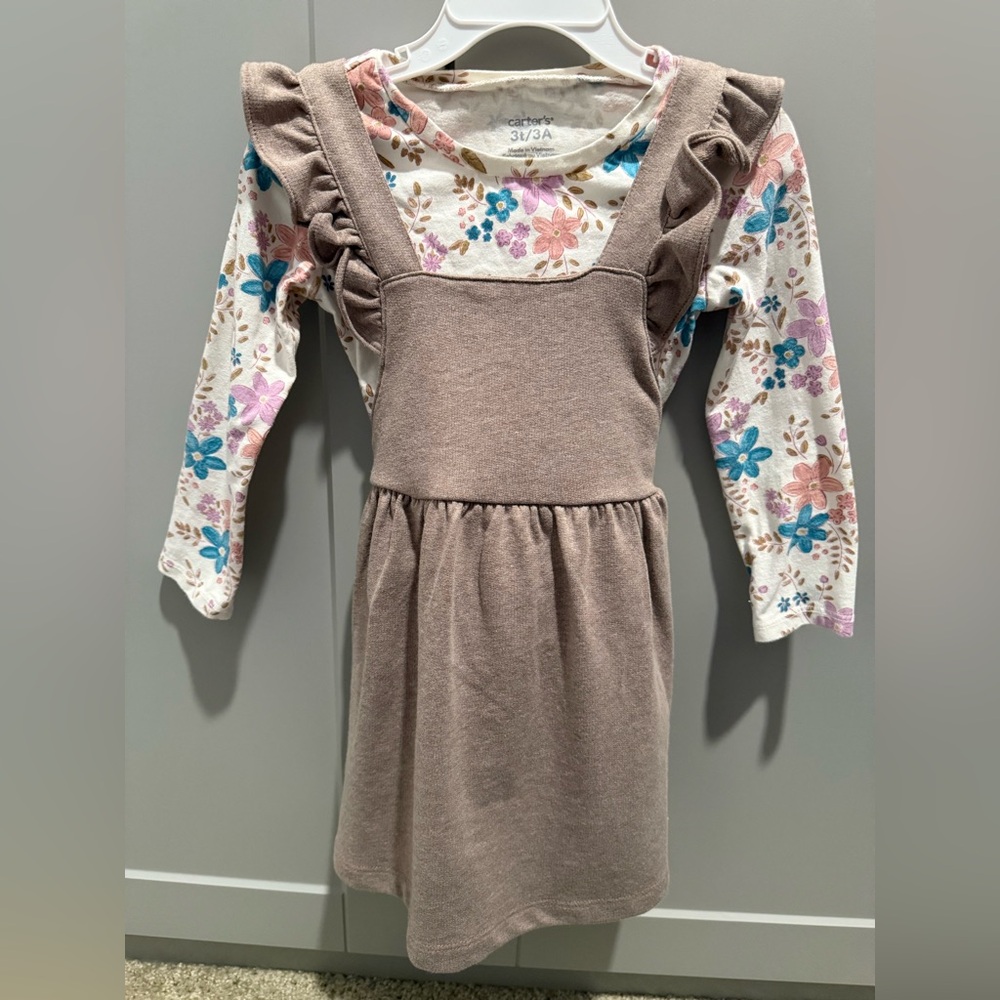 Floral Ruffle Kids Dress Set